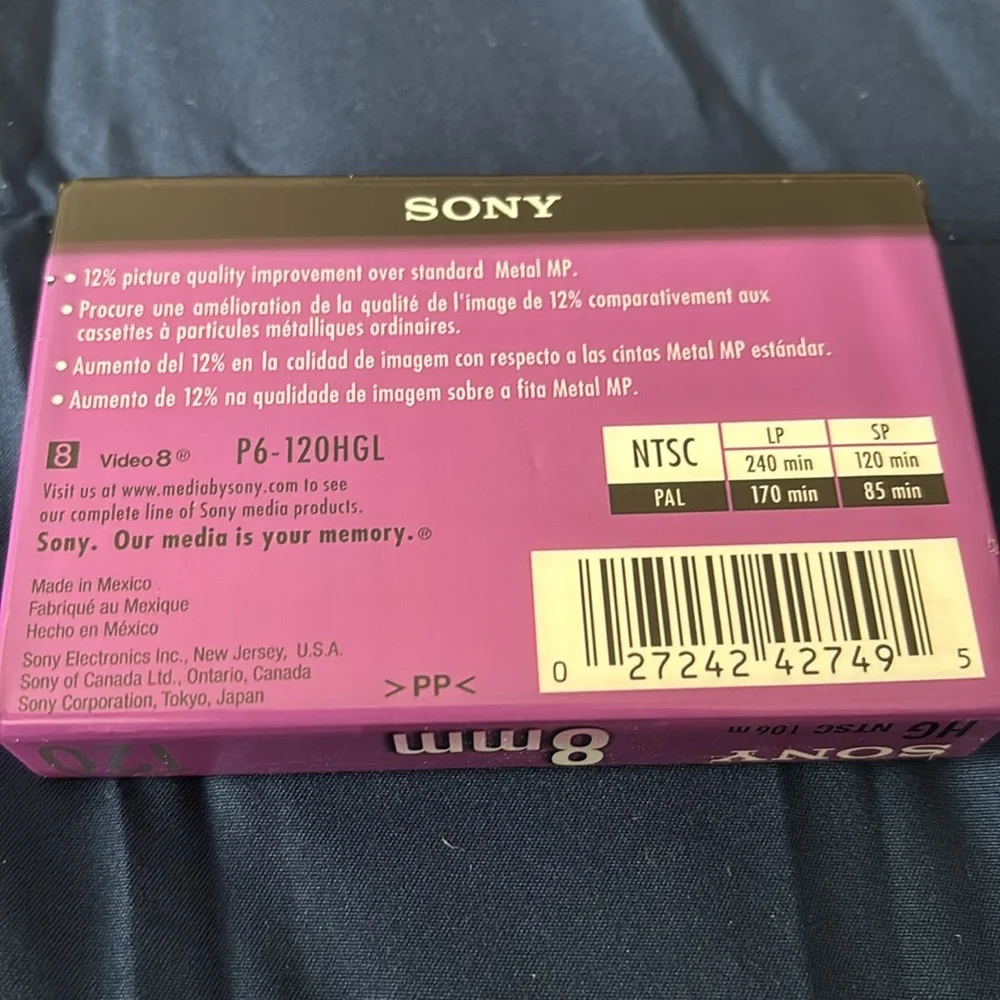 Sony 8MM high grade media NWT